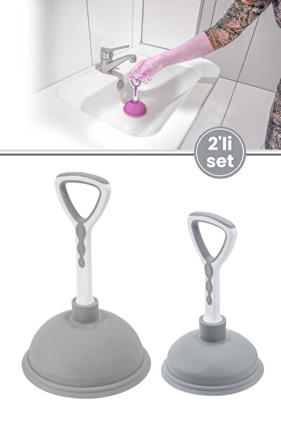 12den 2’li Vantuz Lavabo Pompası Seti, Lavabo Küvet Gideri Tıkanık Açıcı El P...