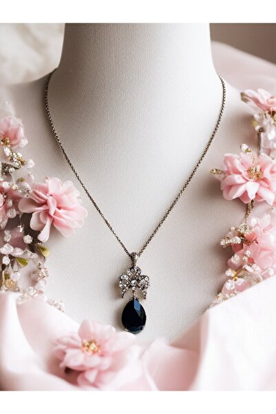 FAYRA ACCESSORIES Zirkon Taşlı Fiyonk Kolye