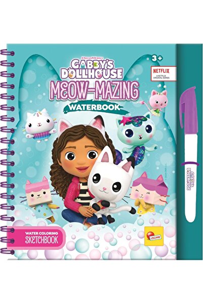 Lisciani دفتر رسم بيت الدمى من غابي، كتاب مائي مذهل رقم 13003