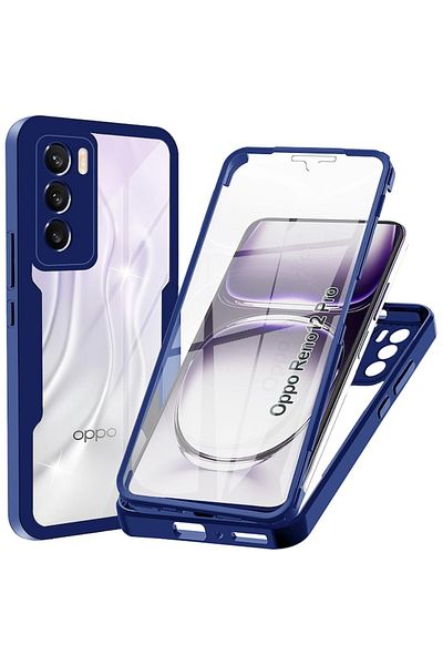 Air Husă de protecție pentru Oppo Reno12 Pro + folie de protecție pentru ecran, Safe, V45, Lexgard, albastră