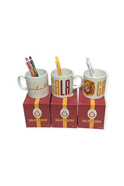 Galatasaray Yeni Sezon Tekli Lisanslı Kupa ve Metal Versatil Kalem