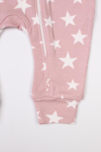 Mini Ropa Zippered Baby Kids Romper Star Patterned Sleeping Bag