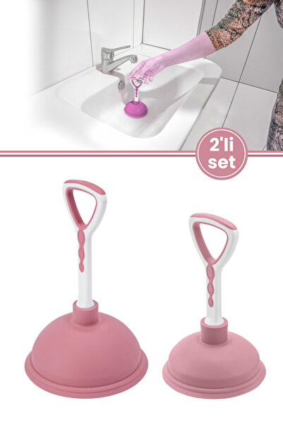 12den 2’li Vantuz Lavabo Pompası Seti, Lavabo Küvet Gideri Tıkanık Açıcı El P...