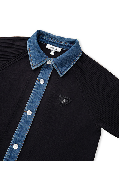 İpekyol Denim ve triko mix ceket