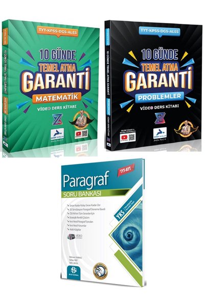 Evrensel İletişim Yayınları 10 Günde Temel Atma Garanti MATEMATİK + Problemle...
