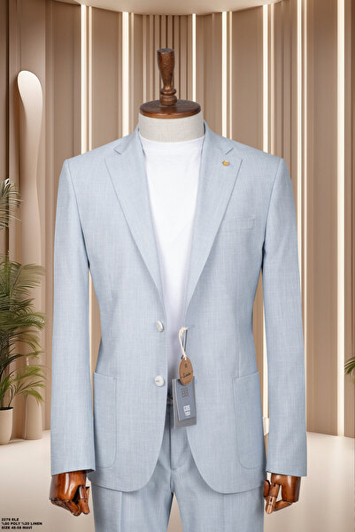 Costumen Slim Fit Mavi Spor Takım Elbise