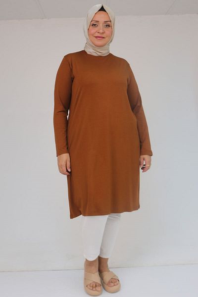 Eslina 38501 Basic Βαμβακερό Βαμβακερό Μεγάλο Μέγεθος - Μαύρισμα