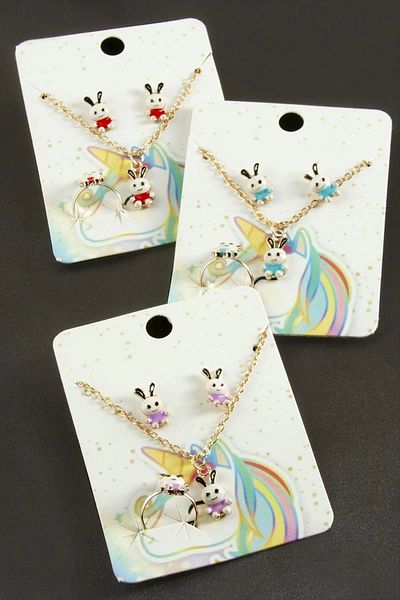 Eldenör Rabbit Enamel Set Necklace