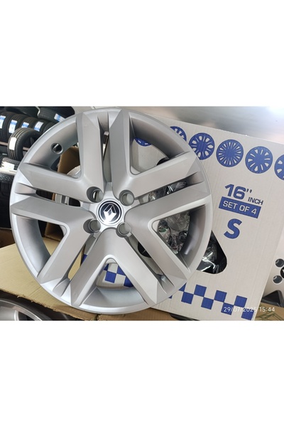 Renault Clio Symbol 16" inç Renault Clio 5 Yeni Model Jant Görünümlü Jant Kapağı Takımı (Logo Hediyeli)