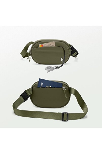 Gaudi Unisex Waist Bag for Physical Activities, T48, Nylon, Lucky Green