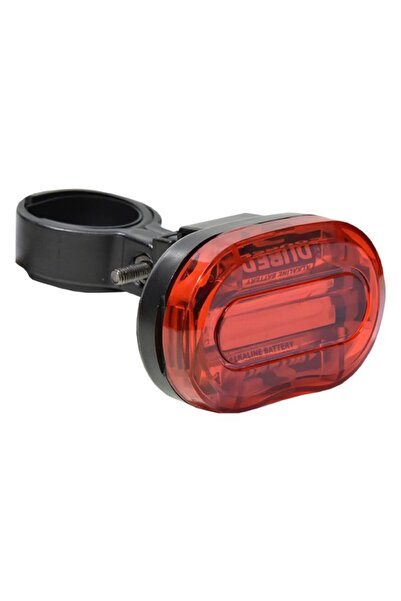 PROCART Red LED tail light 0.5W for bicycle, 3 lighting modes, powered by AAA...