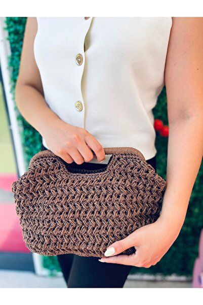 BAGS Hasır El Yapımı Clutch Çanta