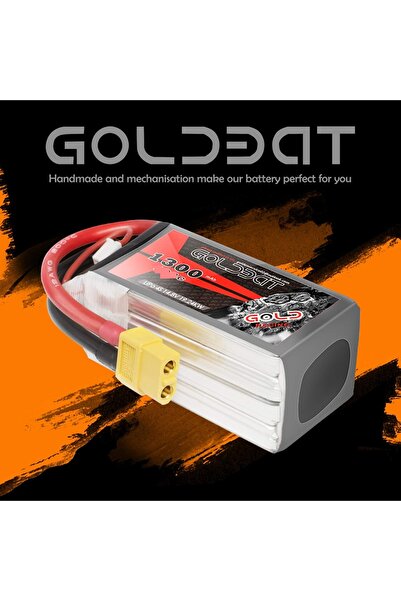 GÜMRÜK BEY Goldbat 1300mAh 6S 22.2V 85C LiPo Pil Batarya XT60 Soket FPV RC Araçlar İçin Yüksek Performanslı Güç