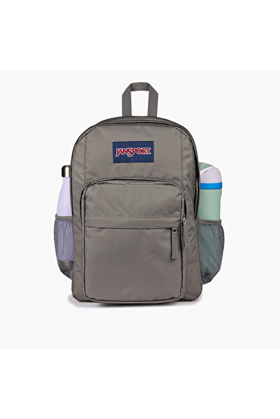 Jansport Solid Backpack with Adjustable Straps and Zip Closure - 19x33x42 cms