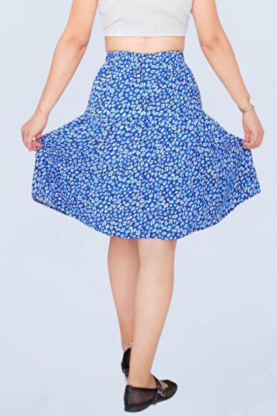 SHE BEST Viscose Fabric Midi Length Shorts Skirt