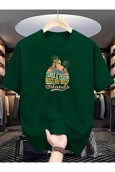 ModaQamar Turks & Caicos Islands Unisex Crew Neck Oversize Tshirt