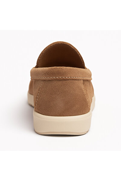 selveram Men's Light Brown Suede Summer Loafer Shoes