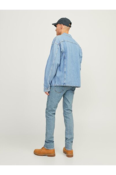 Jack & Jones Jjıclark Jjevan Am 495 Blue Men's Jeans 12253073