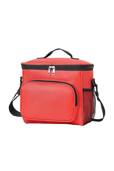 Camy Lunch Bag Flippy Multifunctional, Compartmentalized, 2 Types of Handles, Waterproof, 26x24x17 cm, Re