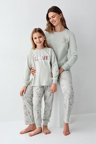 Rolypoly Set pijama verde pentru fetiță
