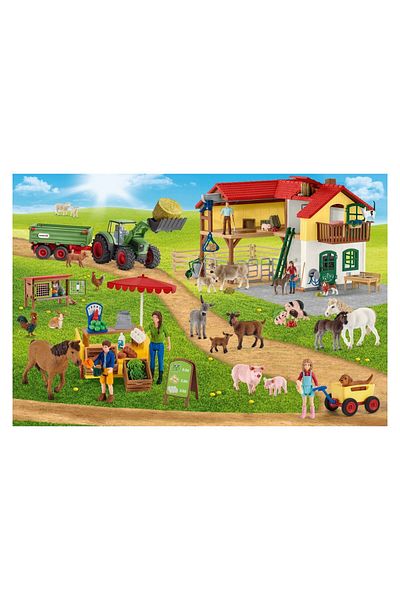Schmidt 100 Piece Puzzle - Farm World: Stop the Piata