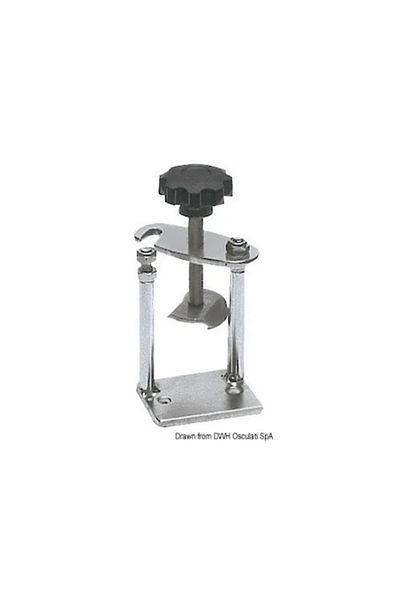 OSCULATI Blocator universal de ancoră, bază reglabilă din oțel inoxidabil 68x55 mm, înălțime 92 mm + buton
