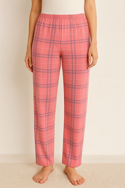 GUAVA+ Pink Plaid Milan Women's Single Bottom Pajama