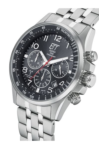 ETT Eco Tech Time Mens Watch Ett EGS-11610-22MS, Quartz, 43mm, 10ATM
