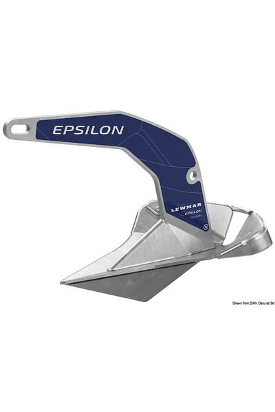 OSCULATI Ancora Lewmar Epsilon SS 6-63Kg, 40 Kg, Otel Galvanizat, Corpuri de pana la 12 m