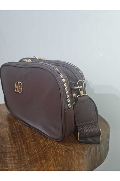 glowfit Culoarea Bitter Brown pentru femei - Geantă pentru mamă din material textil impermeabil cu 3 compartimente