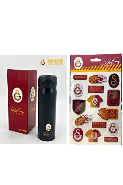 Galatasaray Resmi Lisanslı Termos – 500 ml – Sticker Hediyeli – Taraftar Ürünü - (597725)