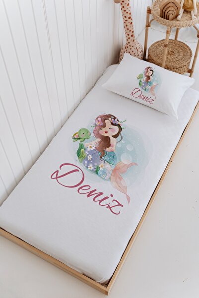 Lilabio İsme Özel %100 Pamuk Bebek Ve Çocuk Tek Kişilik 165 X 225 Cm Pike Tak...