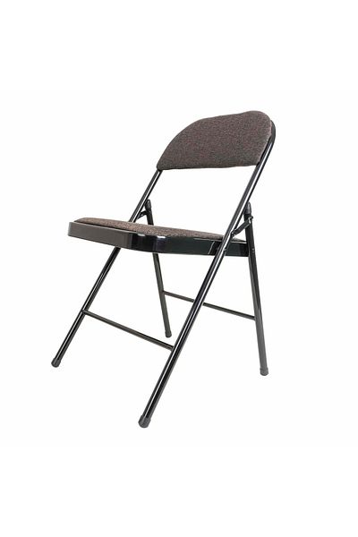 Z-Tools Scaun pliant tapițat cu material textil, cadru metalic, gri / ZTS9166