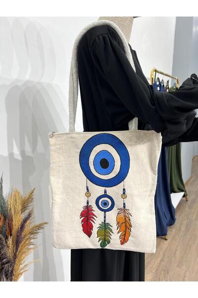 Berel Moda Дамска чанта за през рамо с гоблен, тъкана в цветни етнически шарки