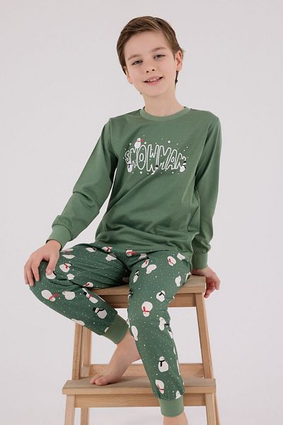 Rolypoly Boy's Green Pajama Set
