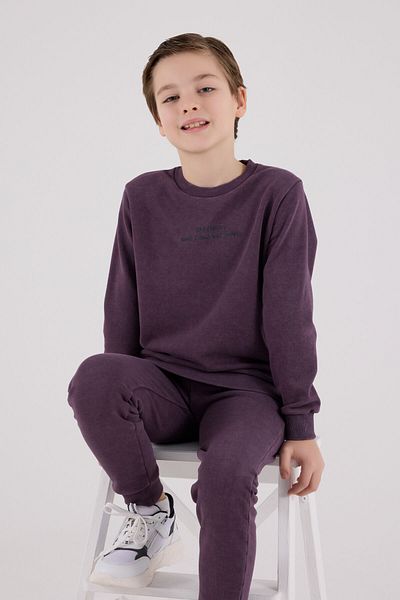 Rolypoly Boy's Purple Tracksuit Set