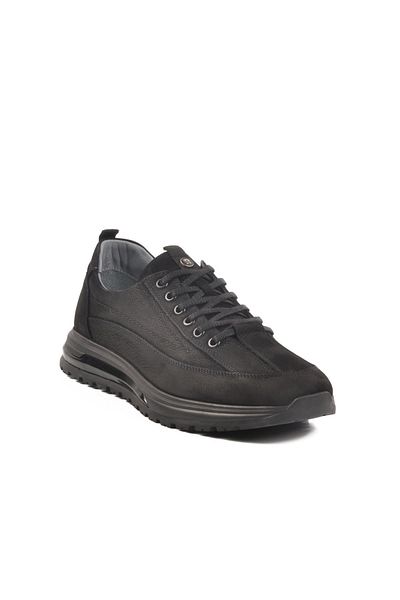 Pierre Cardin 432404 m Black Nubuck Genuine Leather Men's Casual Shoes