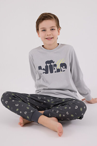 Rolypoly Boy's Gray Pajama Set