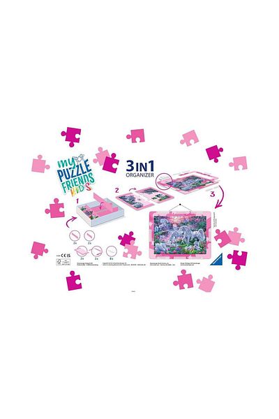 RAVENSBURGER 3 In 1 Puzzle Organizer, Pink