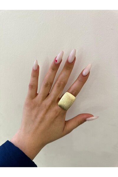MyladyAccessoriess 14K Altın Kaplama Eskitme Yüzük