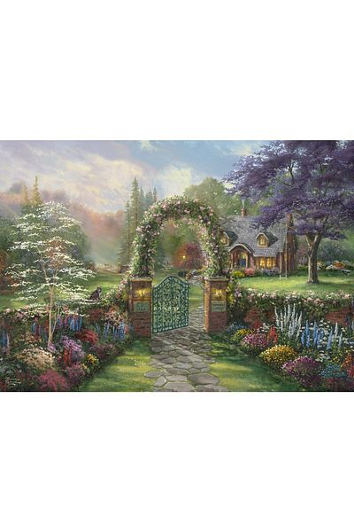 Schmidt Puzzle 1000 piese - Thomas Kinkade: Hummingbird Cottage