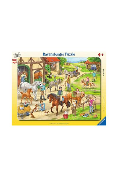 RAVENSBURGER Puzzle - On the Horse Farm, 40 piese