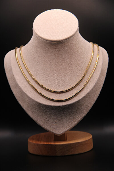 assa accessories 316L Steel Gold Plated Necklace Stainless – Tarnish and Wate...