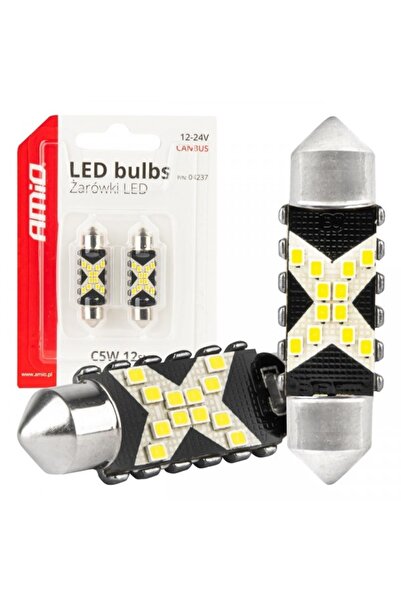 OEM Becuri LED CANBUS 12SMD Festoon C5W 2016 39mm Alb 12/24V