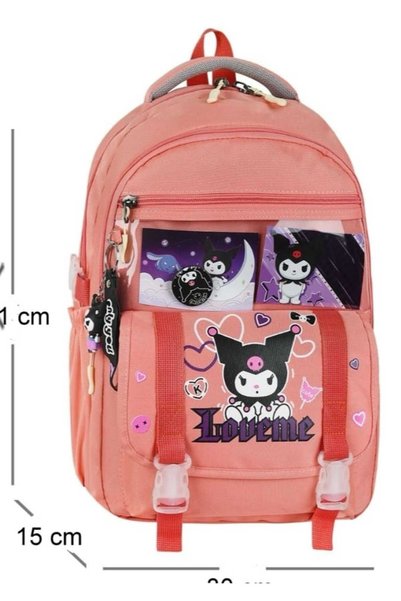 Athletic Sports 510 Kuromi Primary School Bag Set of 3 Korean Model (Lunch and Pen Holder)