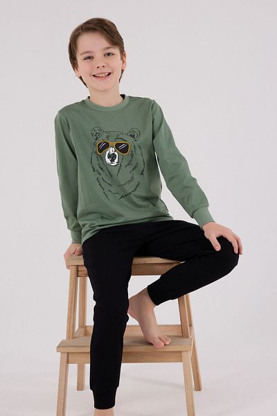 Rolypoly Boy's Green Pajama Set