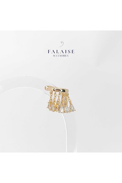 Falaise Accessories DROP STONE SHAKIRA MODEL SHAKIRDAK EARRING