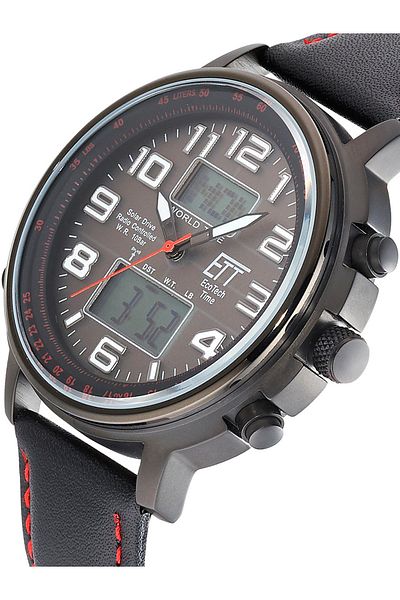 ETT Eco Tech Time Mens Watch Ett EGS-11452-22L, Quartz, 48mm, 10ATM