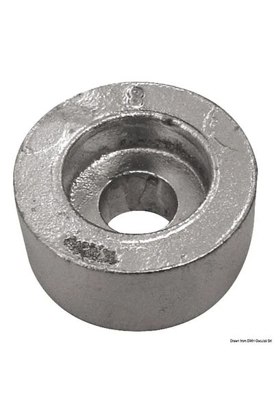 OSCULATI Tip inel anodic Suzuki 4-300 CP, diametru 20x7 mm, zinc, aluminiu, magneziu