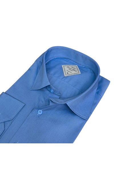 GÖMLEK GALERİSİ Slim Fit Slim Fit Plain Long Sleeve Men's Shirt